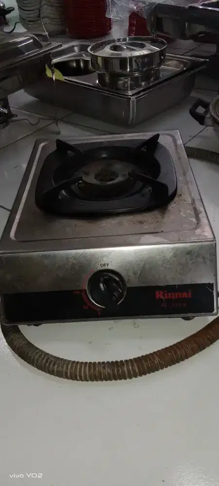 Cuci gudang kompor rinnai 1 tungku