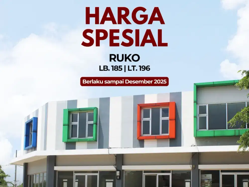 Harga Spesial! Ruko Modern Samping Jalan di Kawasan Strategis Bandung