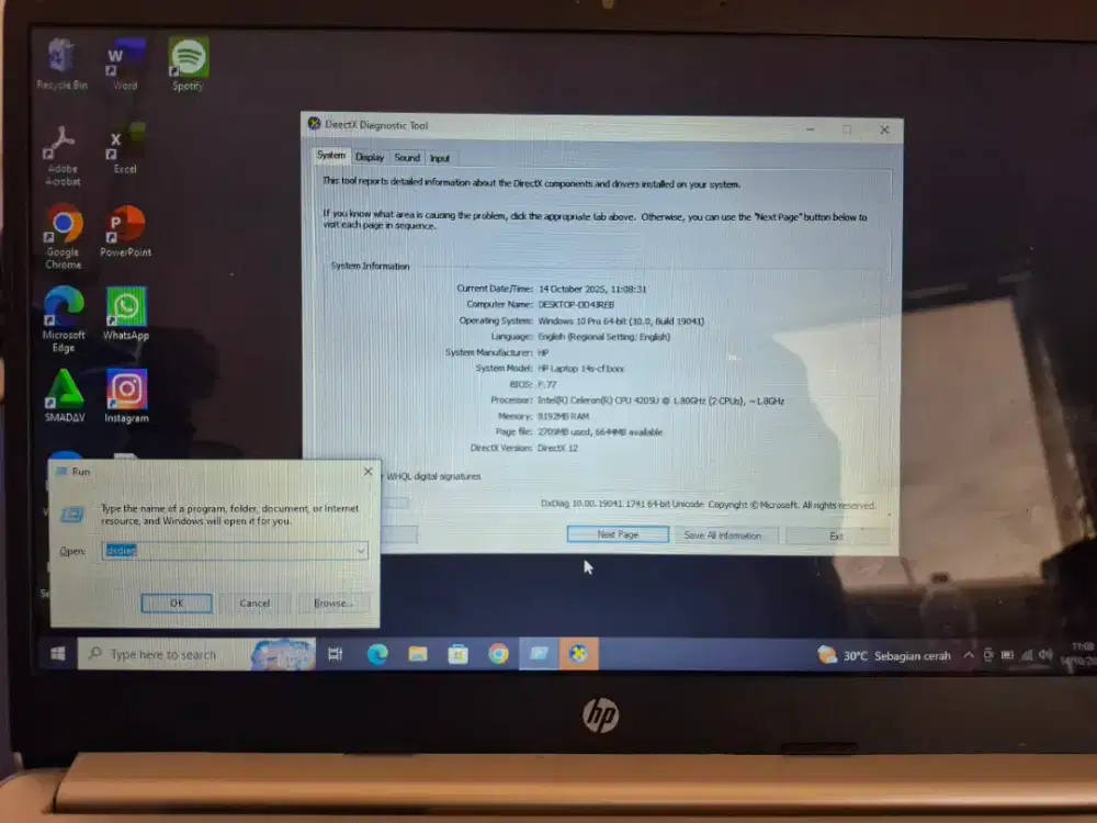 Laptop 14S Ram 1000gb