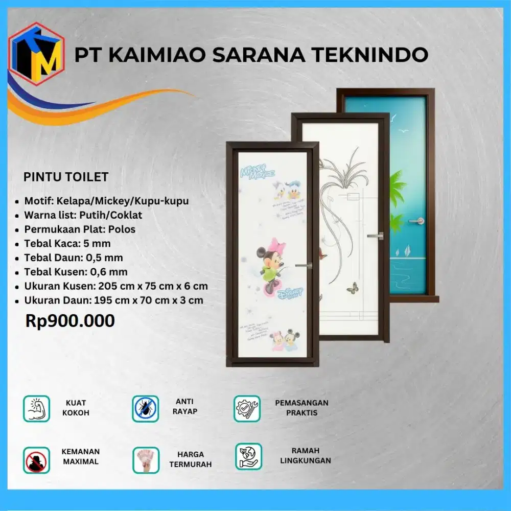 PINTU KAMAR MANDI BAJA ANTI KARAT