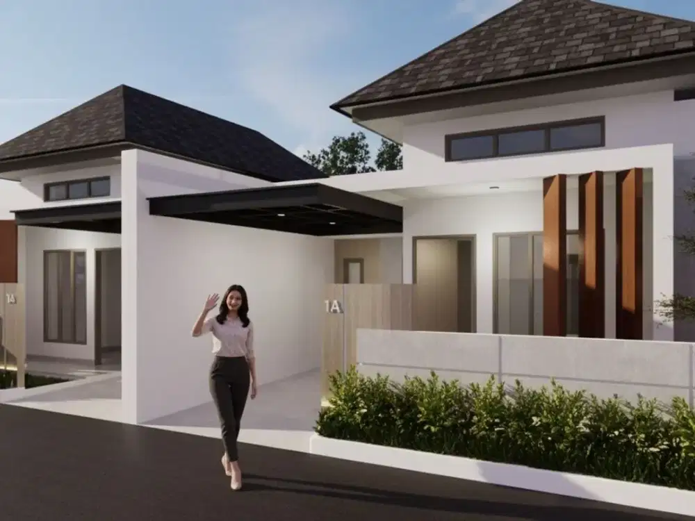 RUMAH CLUSTER MODERN DI GODEAN DEKAT POLSEK DAN JALAN UTAMA
