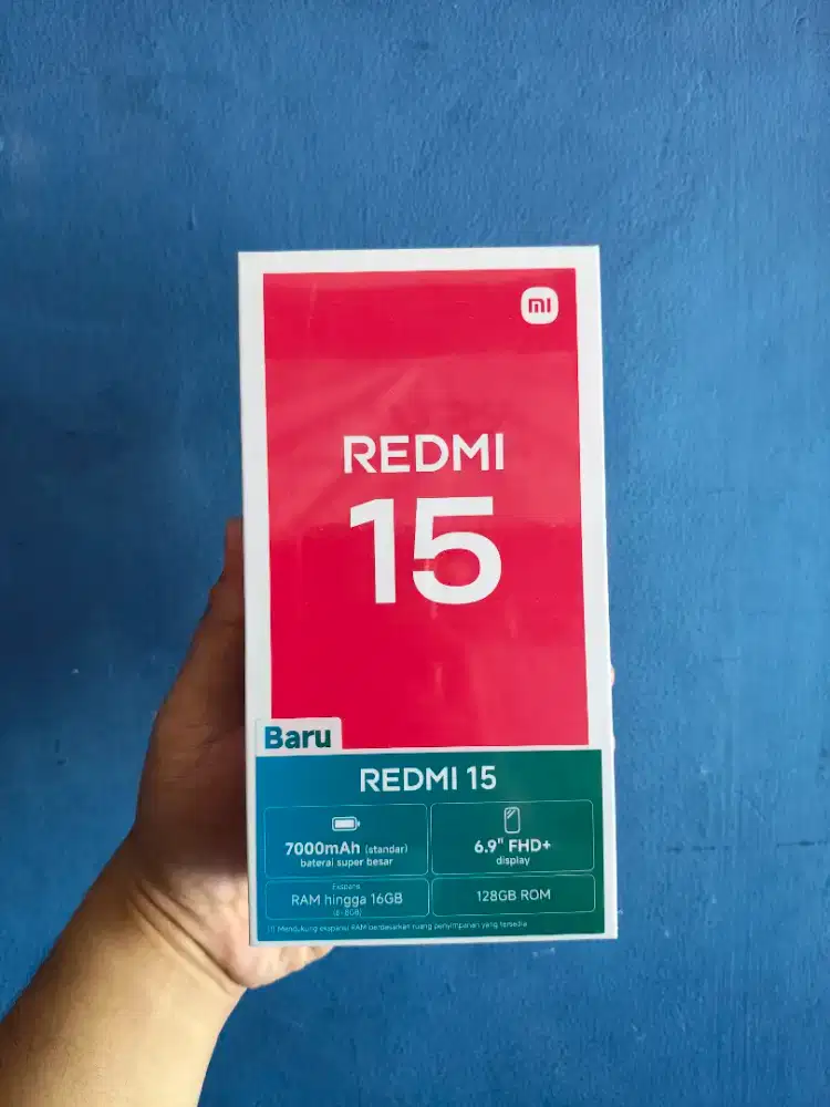 Redmi 15 NFC 8/128 New garansi resmi TAM 15 bulan