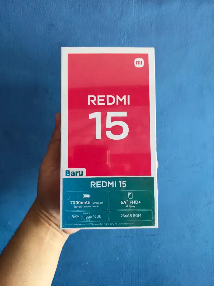 Redmi 15 NFC 8/256 New garansi resmi TAM 15 bulan