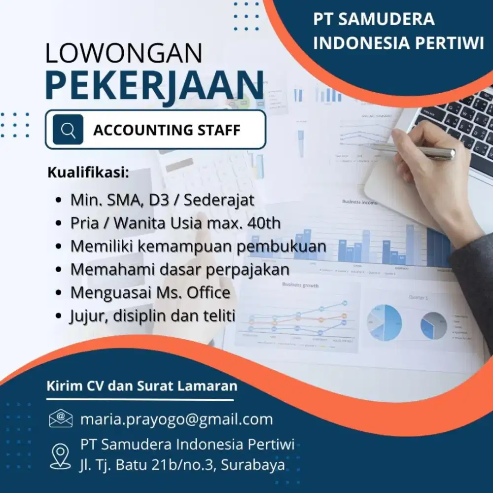 Lowongan kerja accounting staff