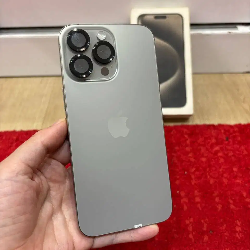 iPhone 15 Pro Max 256GB Natural Titanium Fullset iBox mulus