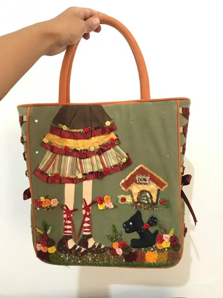 Tas lucu unik bunga pita