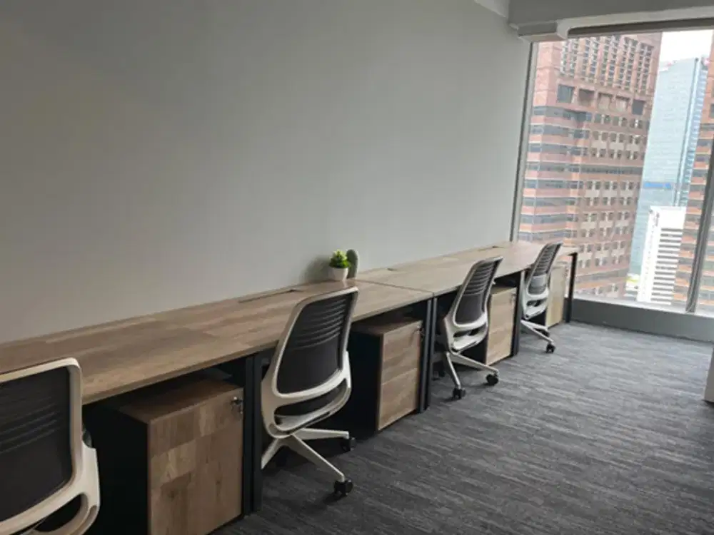 Sewa Kantor Fully Furnished 8 Pax di AIA Central Sudirman dekat MRT dan Transjakarta