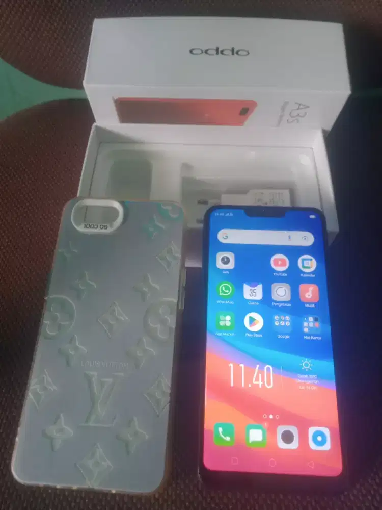 oppo a3s ram 6/128gb fullset