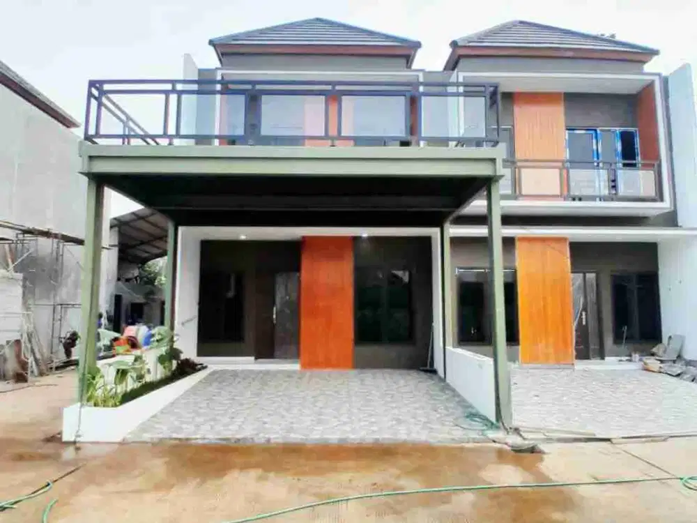 rumah baru 2 lantai pinggir jalan raya utama dijatiwarna
