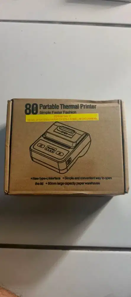 Printer thermal 80mm portable