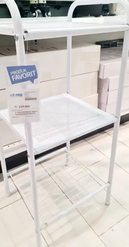 Rak Aqua panci piring dapur Informa putih kuat kokoh