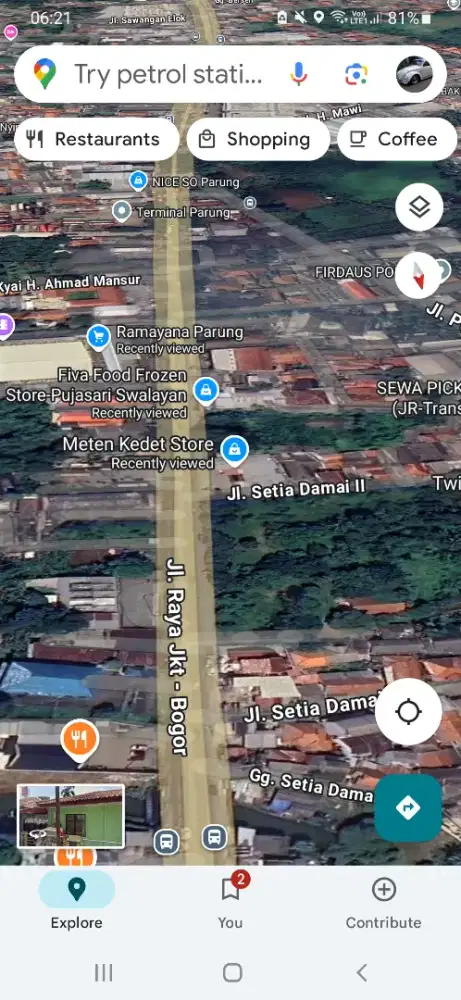 Tanah seberang Ramayana Parung