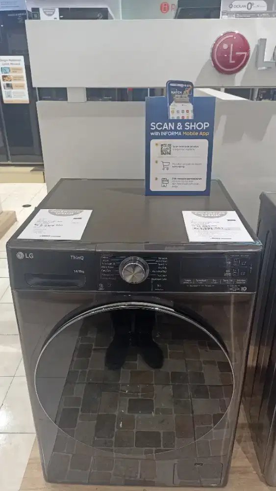 LG Mesin Cuci Wash and Dry 14/8 KG