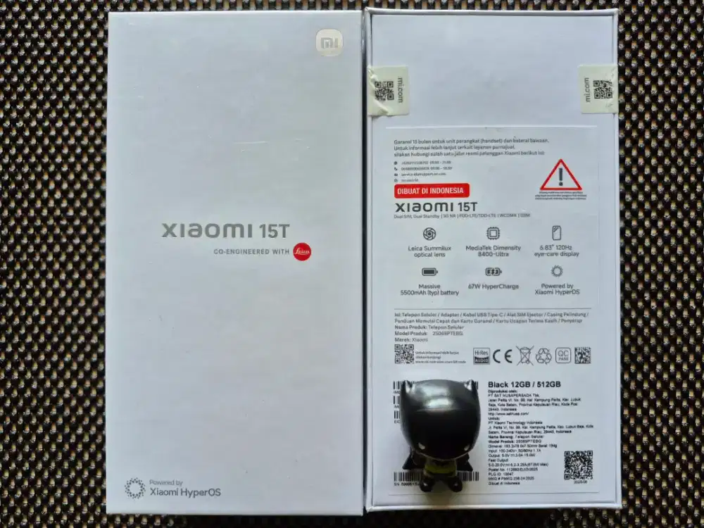xiaomi 15t 5g 12/256 garansi resmi