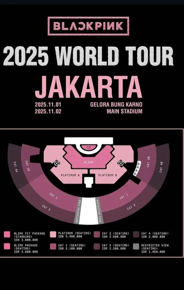 Tiket Blackpink CAT 3