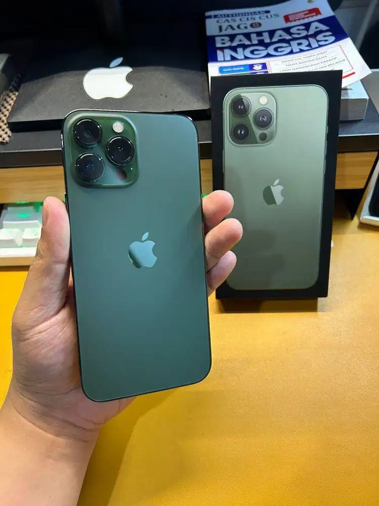 iphone 13 pro max 256gb ibox gree normal jaya