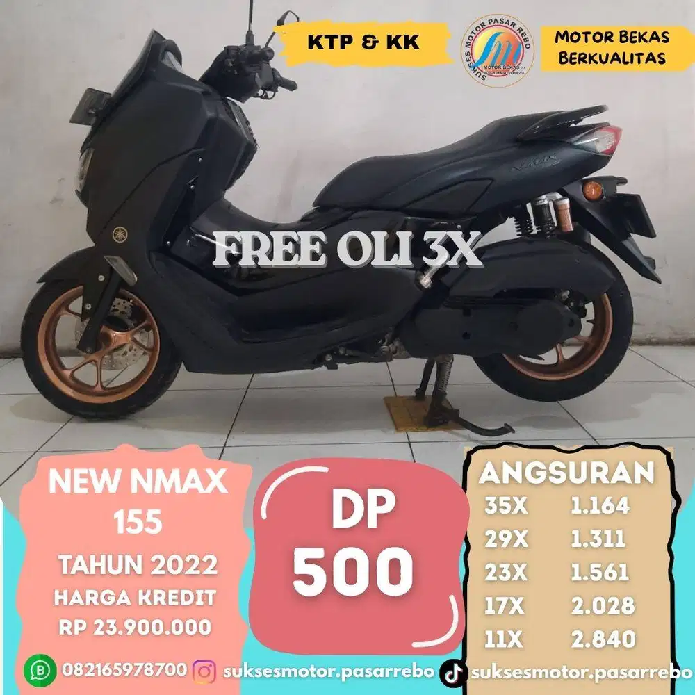 YAMAHA NEW NMAX TAHUN 2021 SIAP PAKAI, GRATIS SERVIS, FREE OLI