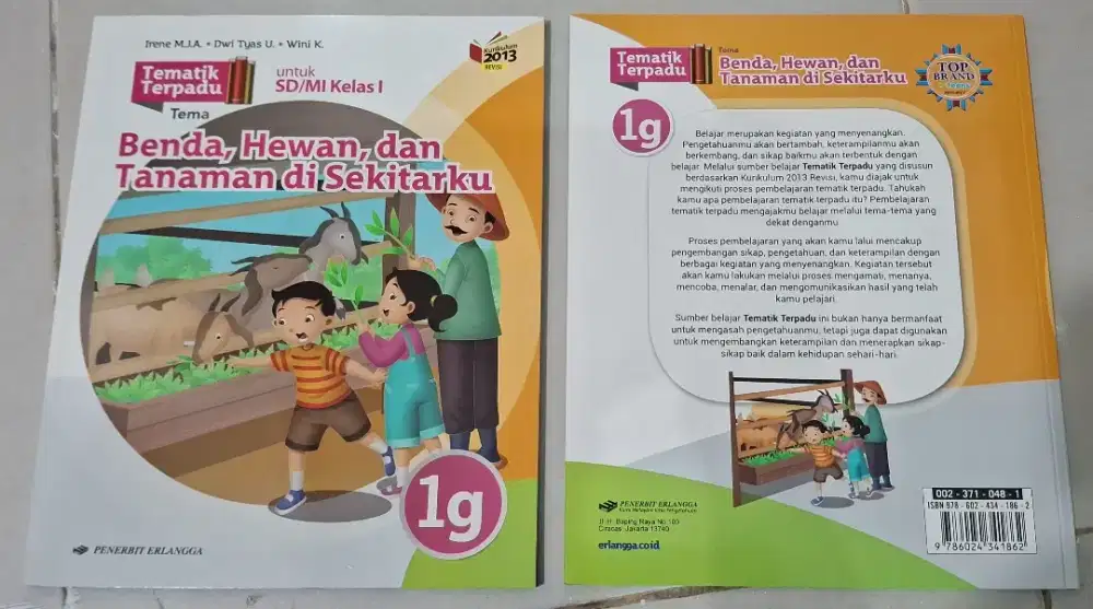 Tematik Terpadu Kelas 1 Tema Benda, Hewan & Tanaman di Sekitarku (1G)