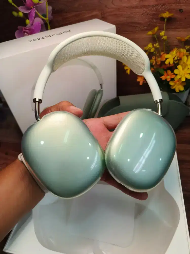 Apple airpod max light green mulus 99% fulset 100% original bergaransi