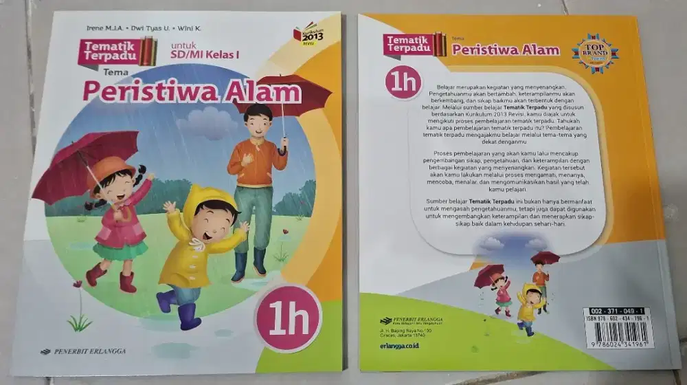 Tematik Terpadu Kelas 1 Tema Peristiwa Alam (1H)