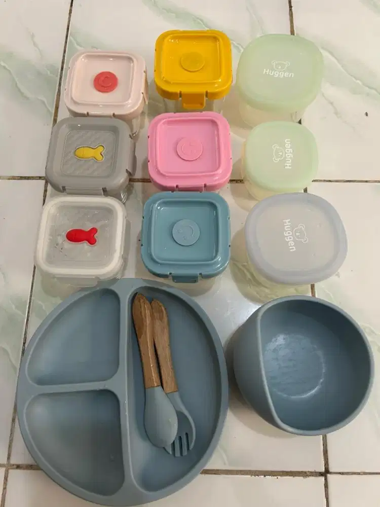 BABY FOOD GLASS CONTAINER / WADAH MAKAN MPASI / ALAT MAKAN BAYISILIKON