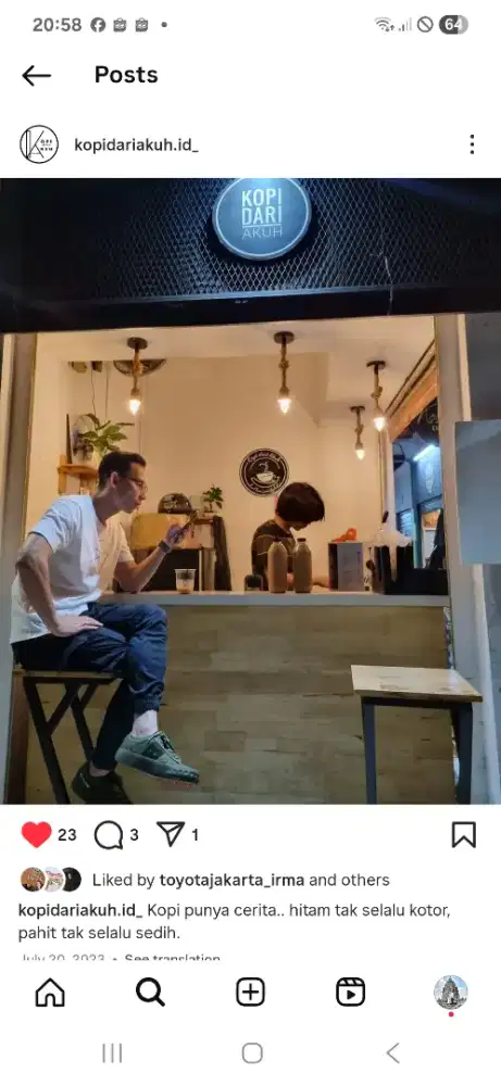 Dicari barista kopi susu