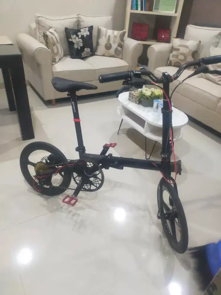Sepeda lipat  camp hazy 11 speed full upgrade