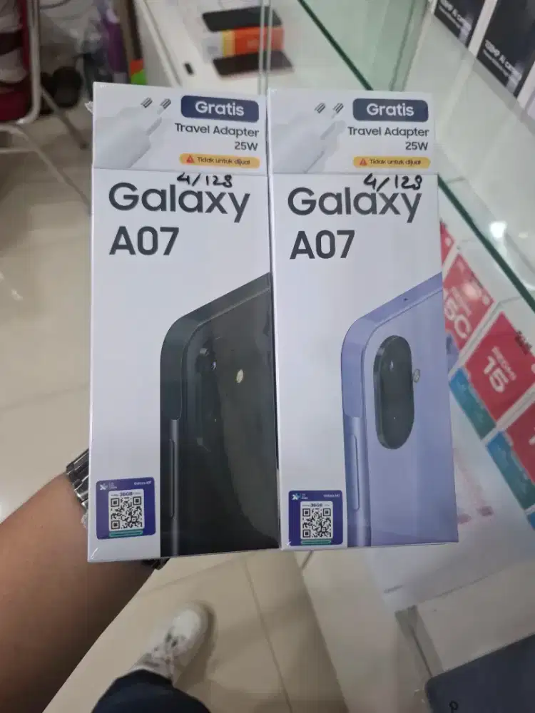 NEW SAMSUNG A07 4/128GB FREE ADAPTER ORI GARANSI RESMI