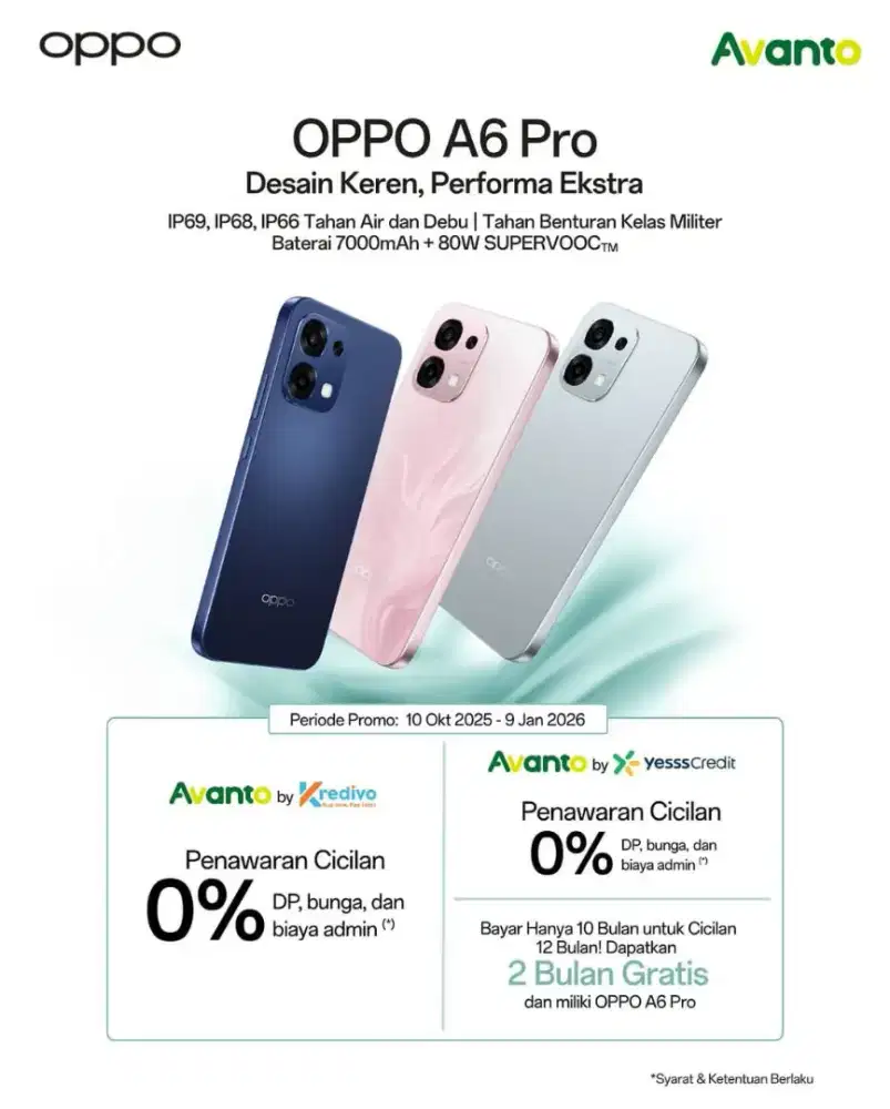 Cicilan Oppo A6 Pro