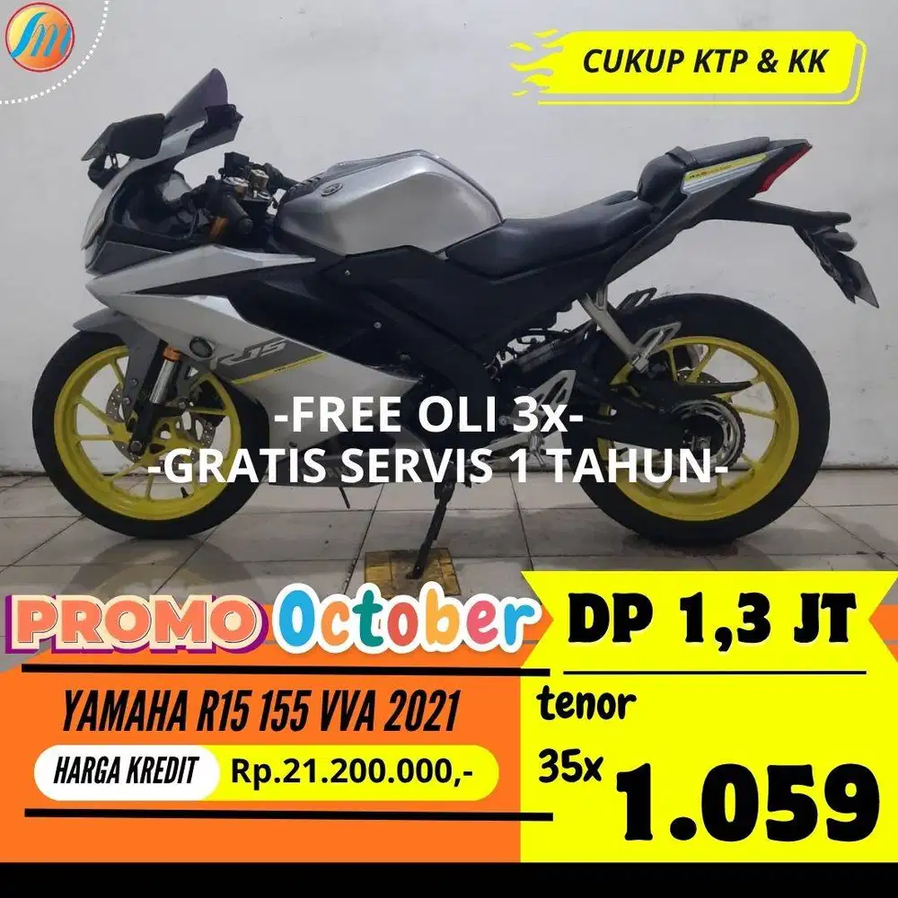 YAMAHA R15 155 VVA 2021 KREDIT CASH TUKAR TAMBAH BERGARANSI PAJAK ON