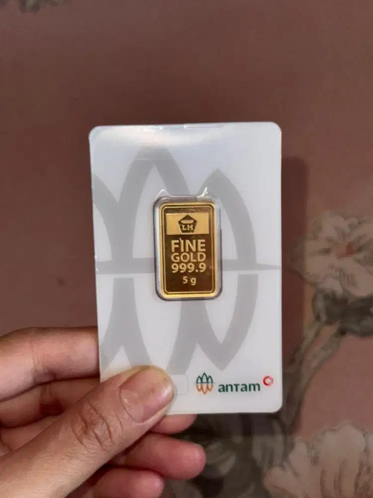 LM Antam 5 gr press redmark tahun 2025 terbaru