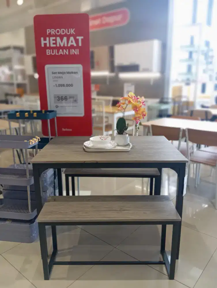 Promo extra diskon! Set meja makan minimalis