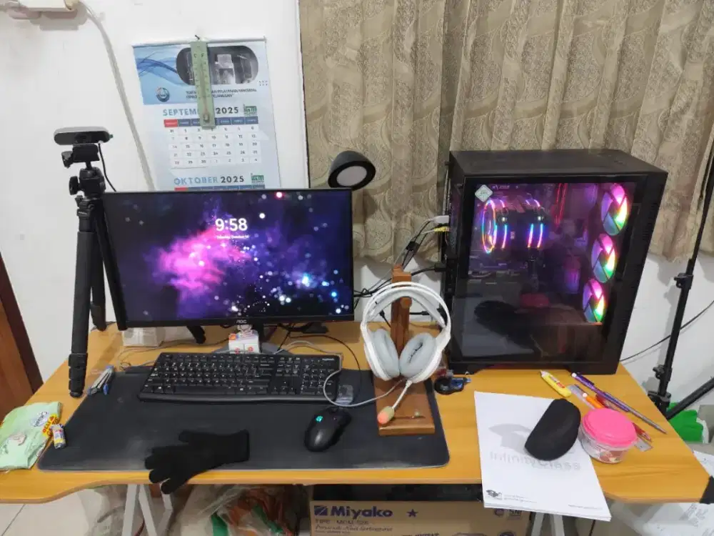 Jual PC Gaming Ryzen 5 3600 + MSI GTX 1650 4Gb Ram 16GB Like New
