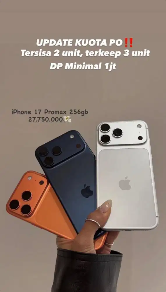 PO iphone 17 Promax 256 Gb Cosmic Orang