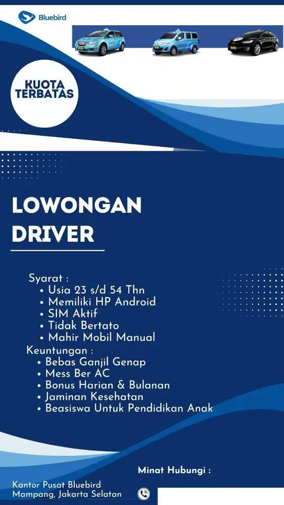 Lowongan driver taksi