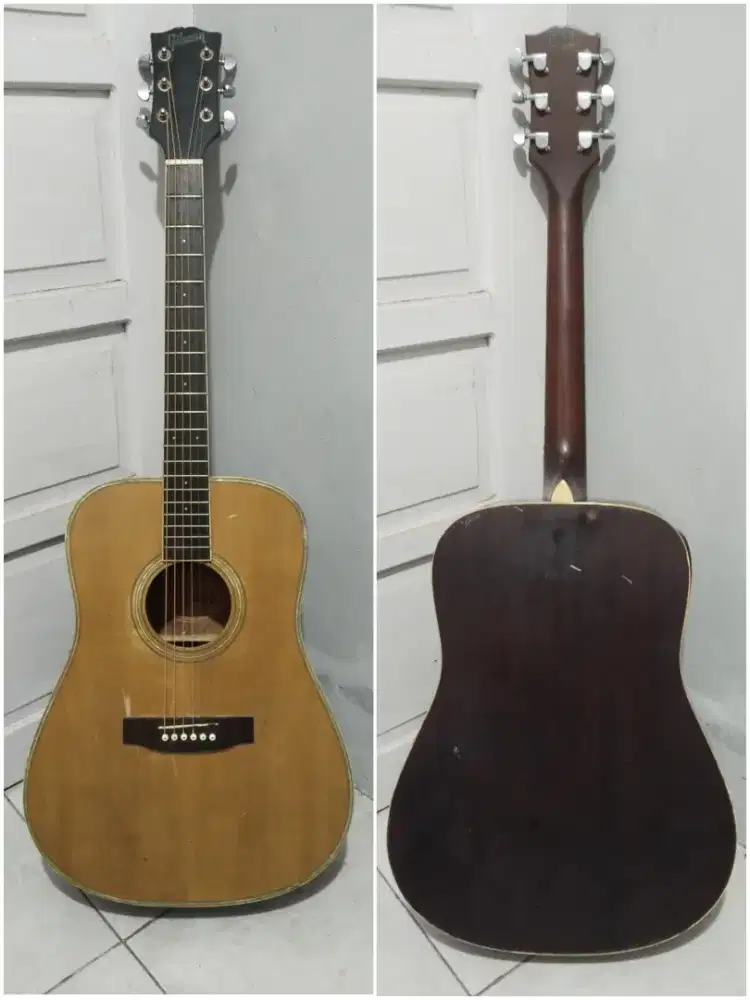 gitar akustik custom gibson siap pakai nett