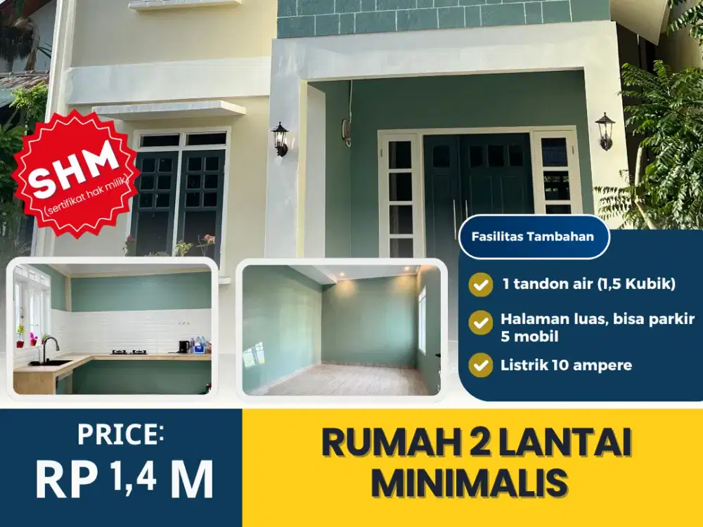 Dijual Rumah 2 Lantai Minimalis Lokasi Strategis di Batoh, Banda Aceh (Harga Nego)