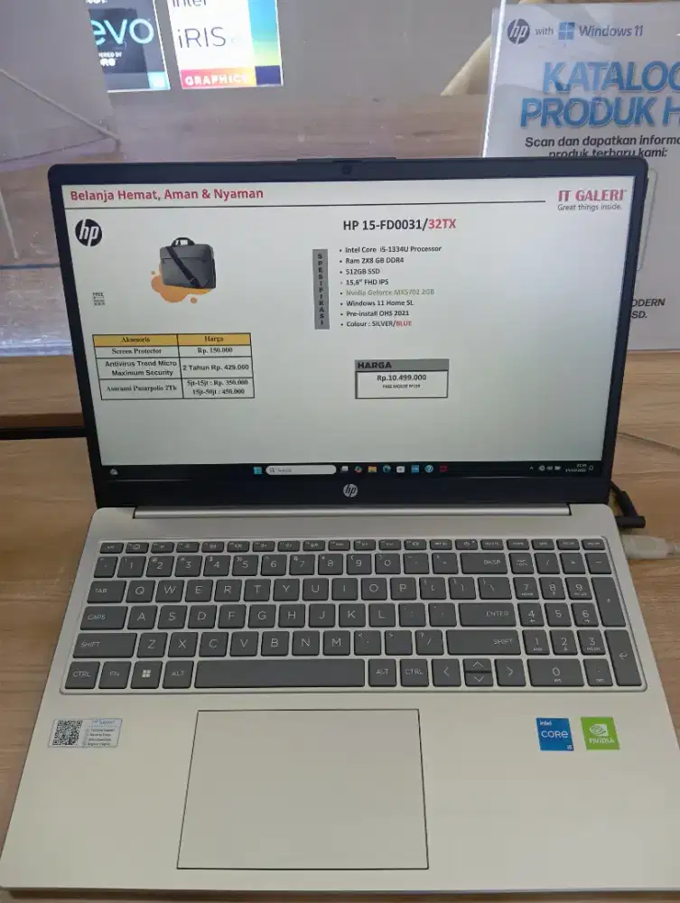 KREDIT LAPTOP HP 15-FD0031/32TX (FREE MOUSE M150)