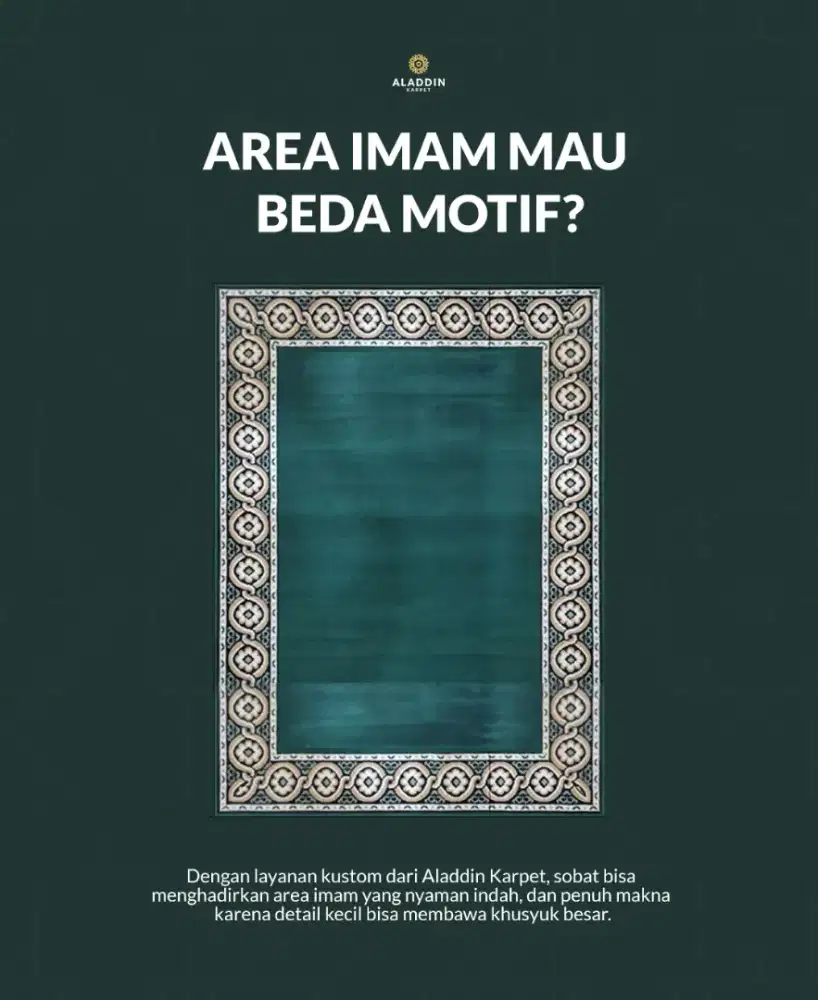 Karpet Imaman Bisa Request Ukuran