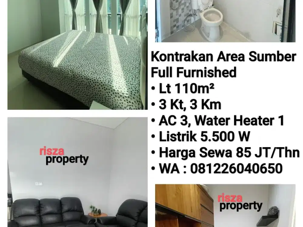 Sewa Rumah Full Furnish Di Perum Cluster Area Sumber, Dekat Manahan