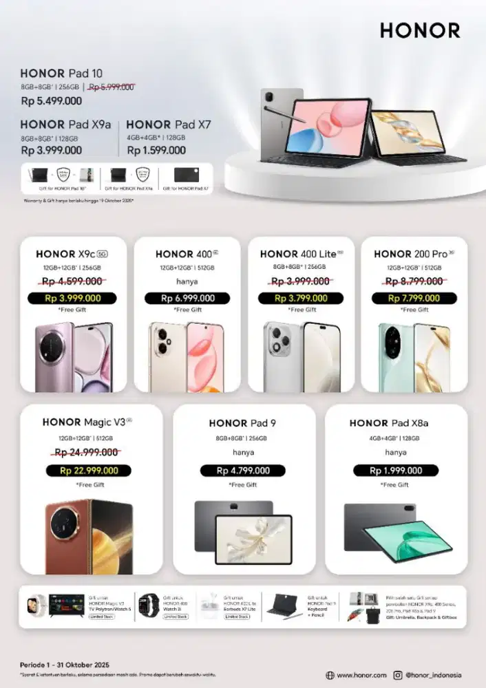 Honor X9C adik nya Huawei speak Lengkap Ready Garansi Resmi