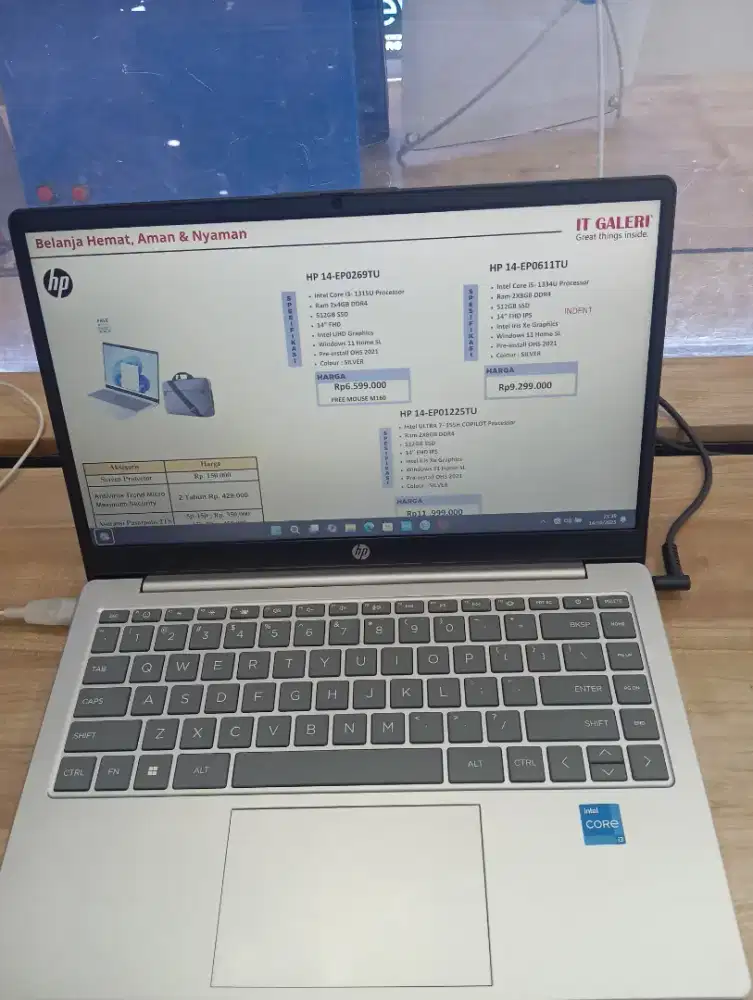 KREDIT LAPTOP HP-EP0269TU (FREE MOUSE M160)