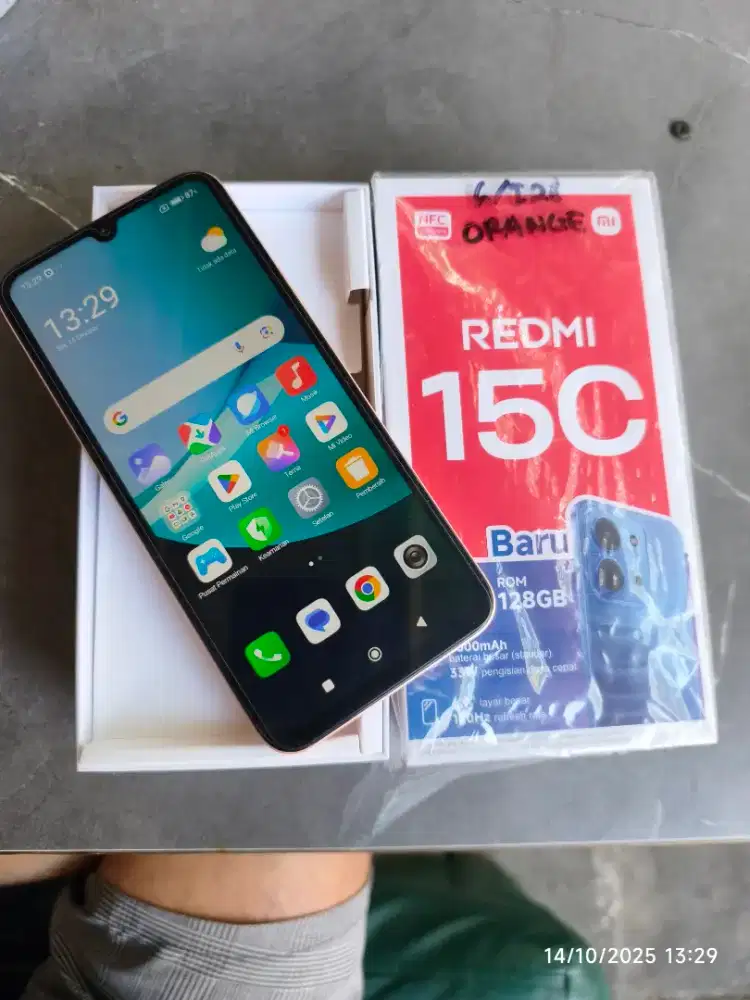 Redmi 15C 6/128 Fullset ori segel mulus garansi On