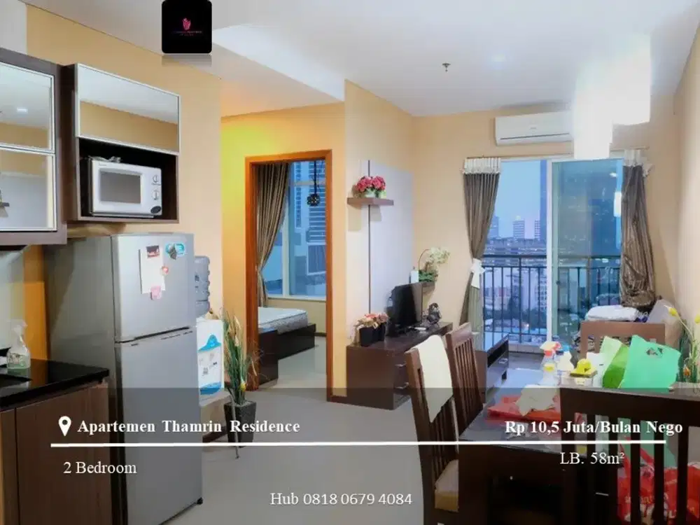 Disewakan Apartement Thamrin Residence Low Floor 2BR FF