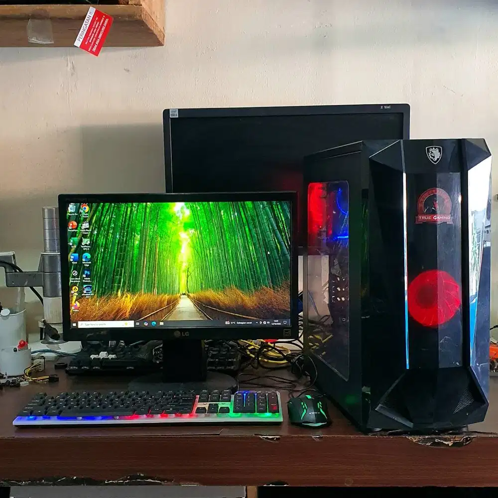 PC 8Core - MB Asus ROG - Monitor LED - Cocok Live TT, Farming, dll