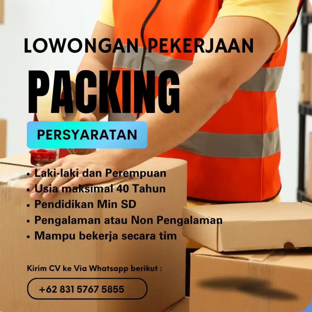 Lowongan kerja packing barang