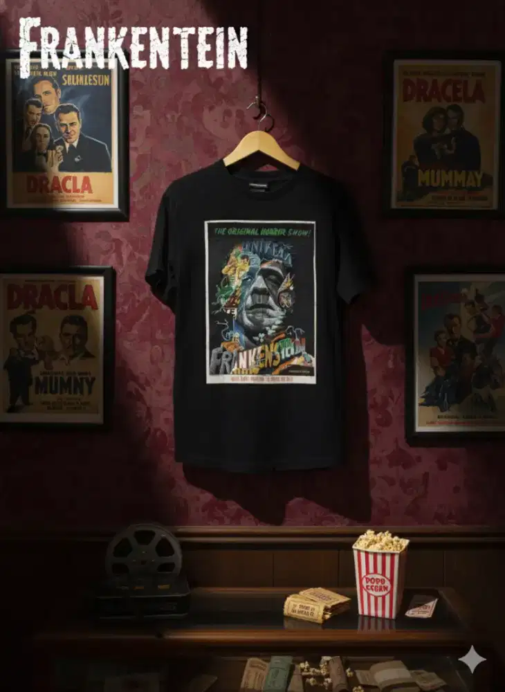 Kaos vintage Frankenstein copyright 1947