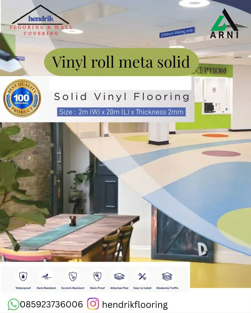 vinyl roll arni metta solid