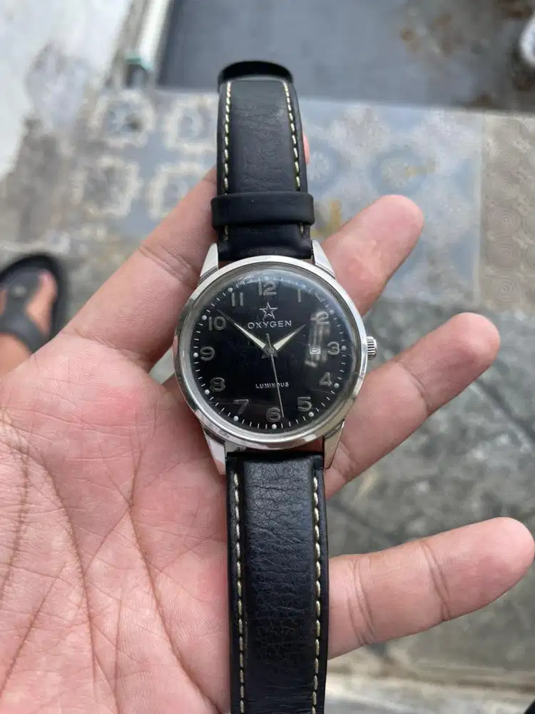 Oxygen Luminos Original | Kondisi Normal | Strap Kulit premium.