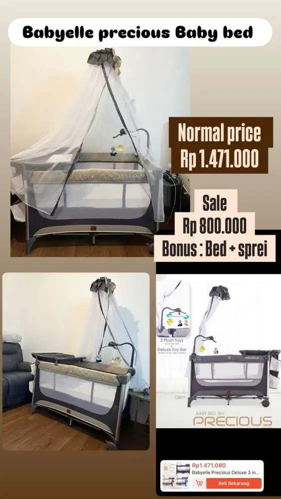 Babyelle precious baby bed